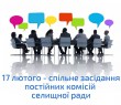 17 лютого відбудеться спільне засідання постійних комісій селищної ради