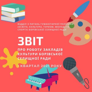 ЗВІТ  про роботу закладів культури Борівської селищної ради за І квартал 2021 року