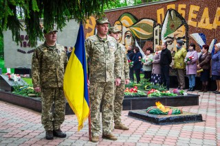 У день 76-ї річниці перемоги над нацизмом у Другій світовій війні в Боровій відбувся мітинг пам'яті