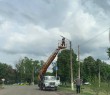 У Боровій міняють ліхтарі вуличного освітлення