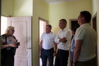 Антон Деньгуб та Степан Масельський перевірили хід будівельних робіт у Чернещинській амбулаторії