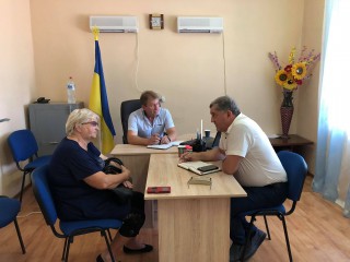 Селищний голова Олександр Тертишний провів виїзний прийом громадян у с. Ізюмське