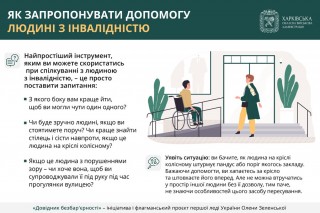 Як запропонувати допомогу людині з інвалідністю – подробиці в «Довіднику безбар’єрності»