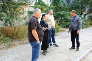 Михайло Харнам проінспектував хід відновлювальних робіт у Старому Салтові