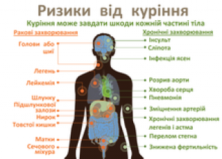 Вплив куріння на здоров’я