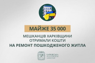 «Майже 35 000 мешканців Харківщини отримали кошти на ремонт пошкодженого житла», — Олег Синєгубов