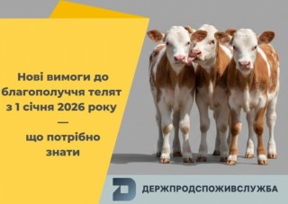З 1 січня в Україні діють нові вимоги до благополуччя сільськогосподарських тварин під час їх утримання