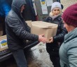 Переселенці з Богуславського старостату, які належать до вразливих категорій, отримали гуманітарну допомогу в Ізюмі