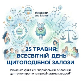 «Невидимий диригент нашого організму: 25 травня — Всесвітній день щитоподібної залози»
