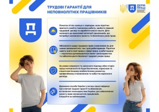 ПРАЦЕВЛАШТУВАННЯ НЕПОВНОЛІТНІХ:  ГОЛОВНІ ПРАВИЛА, ПРАВА ТА ОБМЕЖЕННЯ