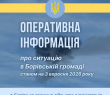 Ситуація в Борівській громаді станом на 3 вересня 2026 року